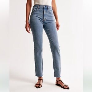 Abercrombie Ankle Straight Ultra High Rise